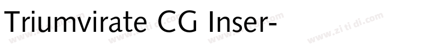 Triumvirate CG Inser字体转换